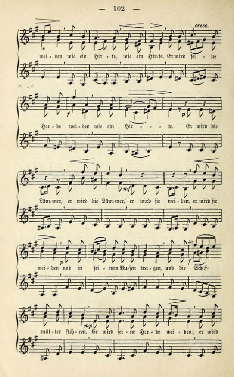 Zwei- und dreistimmige geistliche Lieder und Choräle: zum Gebrauch der Schwestern des Stuttgarter Diakonissenhauses, der Jungfrauen- und ähnlicher Vereine (2. Auflage) page 102