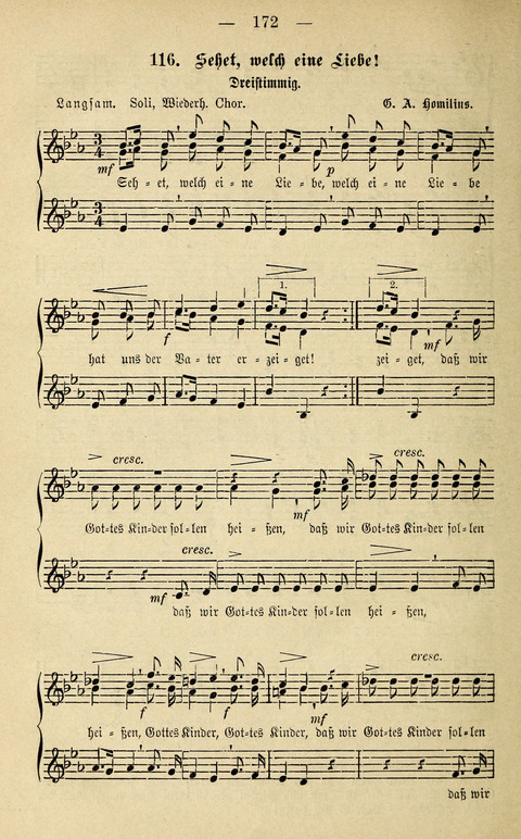 Zwei- und dreistimmige geistliche Lieder und Choräle: zum Gebrauch der Schwestern des Stuttgarter Diakonissenhauses, der Jungfrauen- und ähnlicher Vereine (2. Auflage) page 172