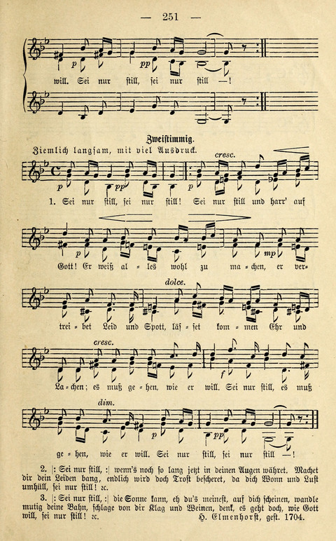 Zwei- und dreistimmige geistliche Lieder und Choräle: zum Gebrauch der Schwestern des Stuttgarter Diakonissenhauses, der Jungfrauen- und ähnlicher Vereine (2. Auflage) page 251