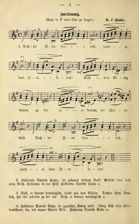 Zwei- und dreistimmige geistliche Lieder und Choräle: zum Gebrauch der Schwestern des Stuttgarter Diakonissenhauses, der Jungfrauen- und ähnlicher Vereine (2. Auflage) page 4