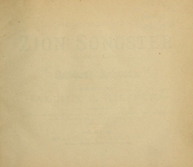 The Zion Songster Nos. 1 and 2 Combined: for Sabbath Schools page v