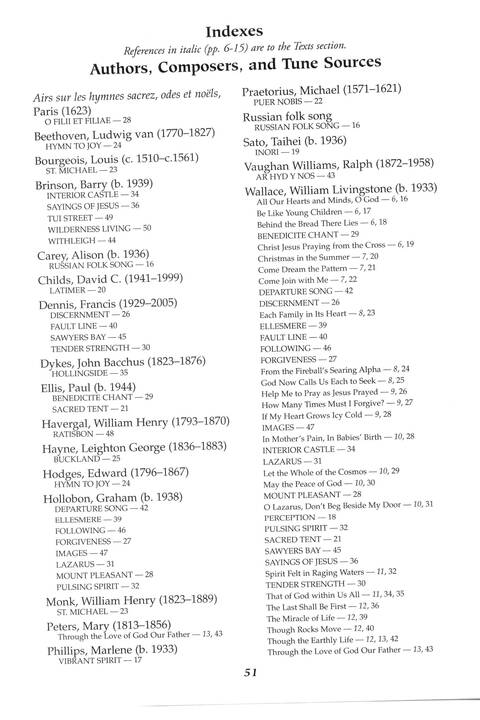 Singing the Sacred: psalms, hymns, and spiritual songs (Vol. 2) page 51