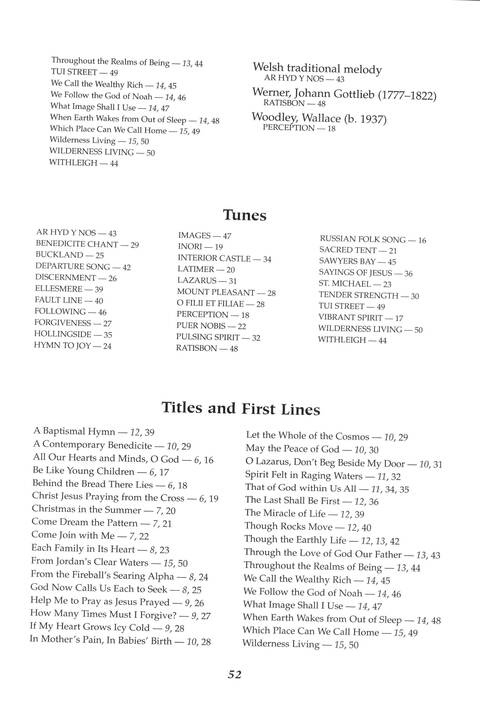 Singing the Sacred: psalms, hymns, and spiritual songs (Vol. 2) page 52